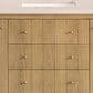 James Martin Vanities Hudson 60" Single Bathroom Vanity in Light Natural Oak with 3 cm Eternal Marfil Quartz Top and Rectangular Sink, , large