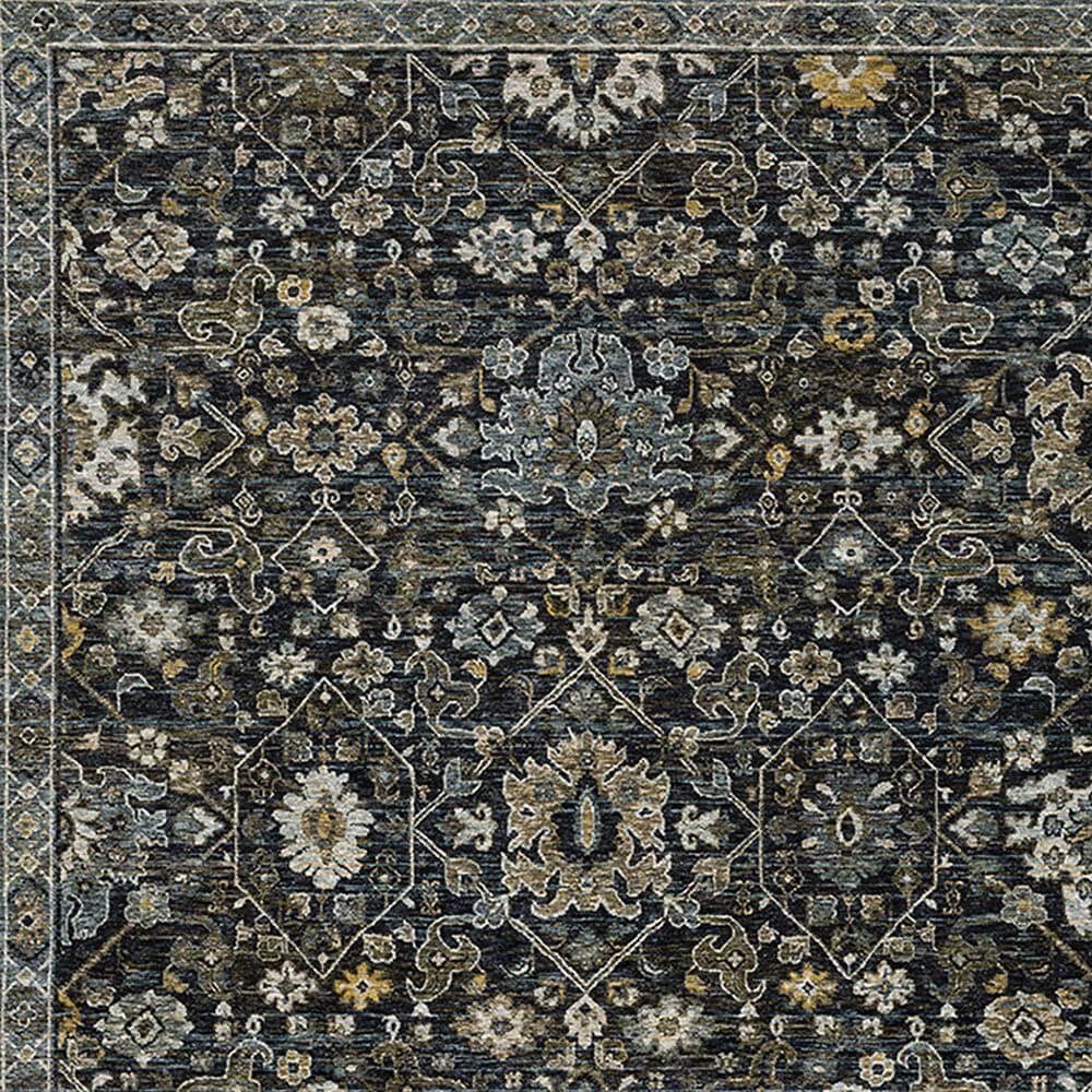 Oriental Weavers Aberdeen Floral Bust 3&#39;3&quot; x 5&#39; Blue Area Rug, , large