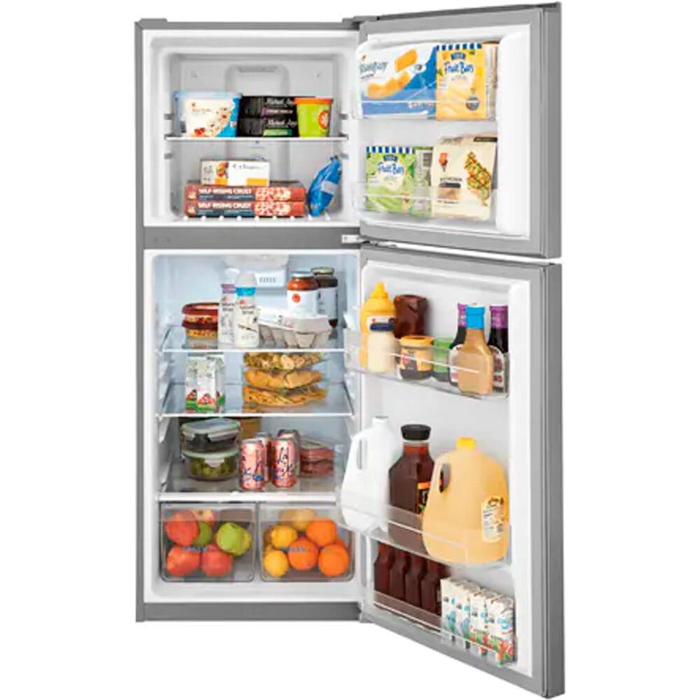 Frigidaire 11.6 Cu. Ft. Top Freezer Apartment-Size Refrigerator in Brushed Steel, , large