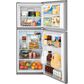 Frigidaire 11.6 Cu. Ft. Top Freezer Apartment-Size Refrigerator in Brushed Steel, , large