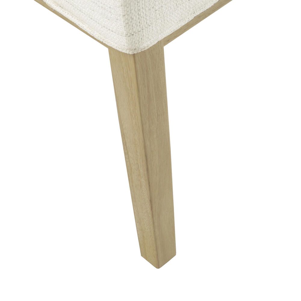 Kinfine Dining Chair with White Cushion in Light Natural, , large