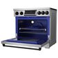 Thor Kitchen Gordon Ramsay 6.0 Cu. Ft. Professional Induction Range with Black Color Kit Assembly in Stainless Steel, , large