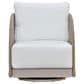 Safavieh Adelandra Outdoor Swivel Chair in White, , large
