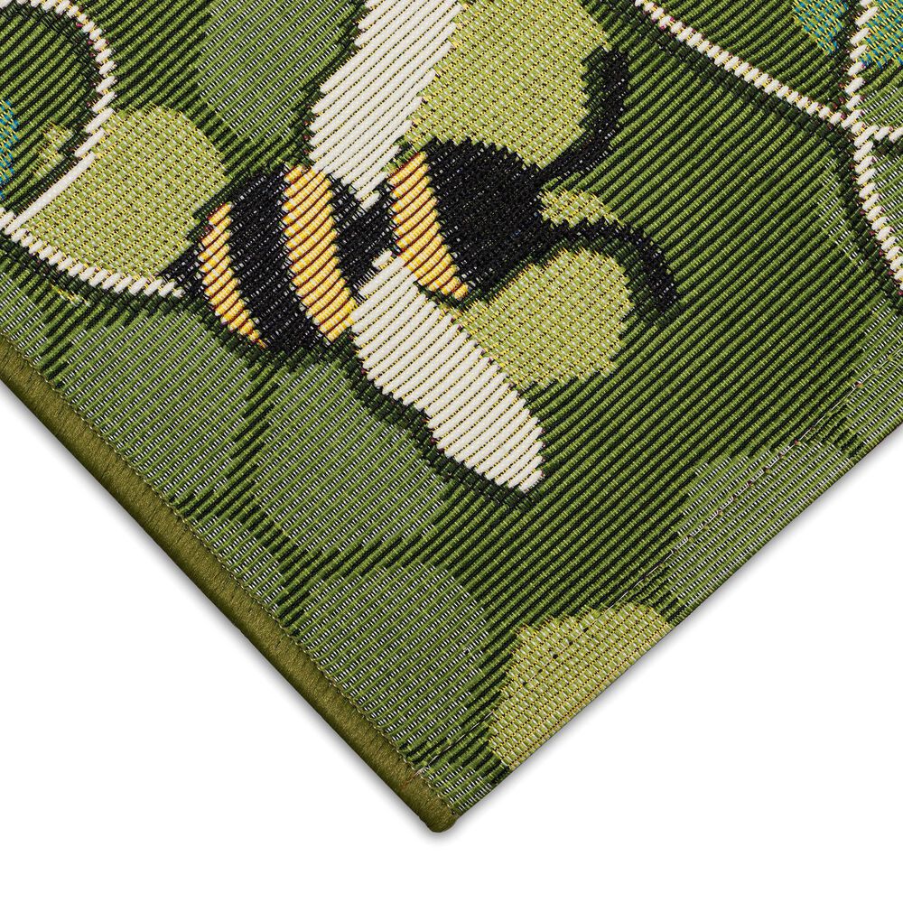 Trans-Ocean Import Liora Manne Esencia Bee Green 2&#39; x 2&#39;10&quot; Indoor/Outdoor Area Rug, , large
