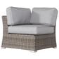 Hearth and Haven 66" Outdoor Loveseat with Cushions in Grey Mix, , large
