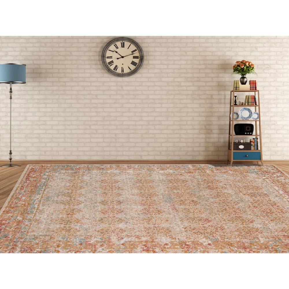 Amer Rugs Eternal 3&#39;11&quot; x 5&#39;11&quot; Beige and Rust Area Rug, , large