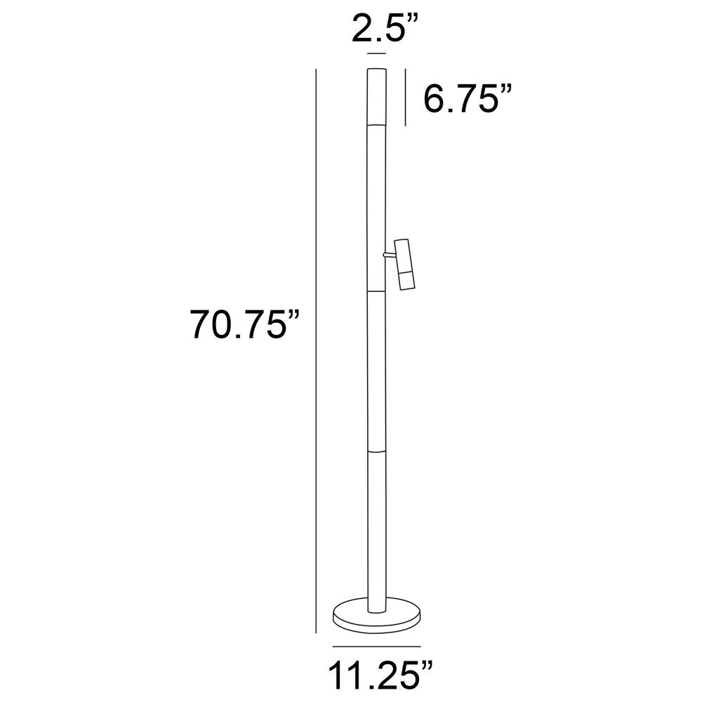 Lite Source Felinus LED Floor Lamp in Black, , large