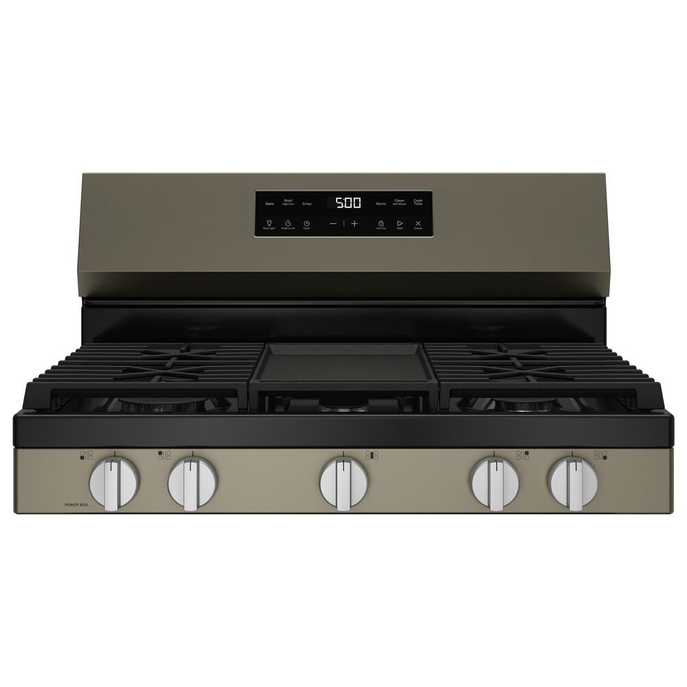 GE Appliances 30" Freestanding Gas Range with 5 Burners in Slate, , large