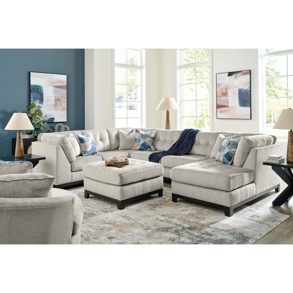 Ashley 3-Piece Right Facing Sectional with Chaise in Stone, , large
