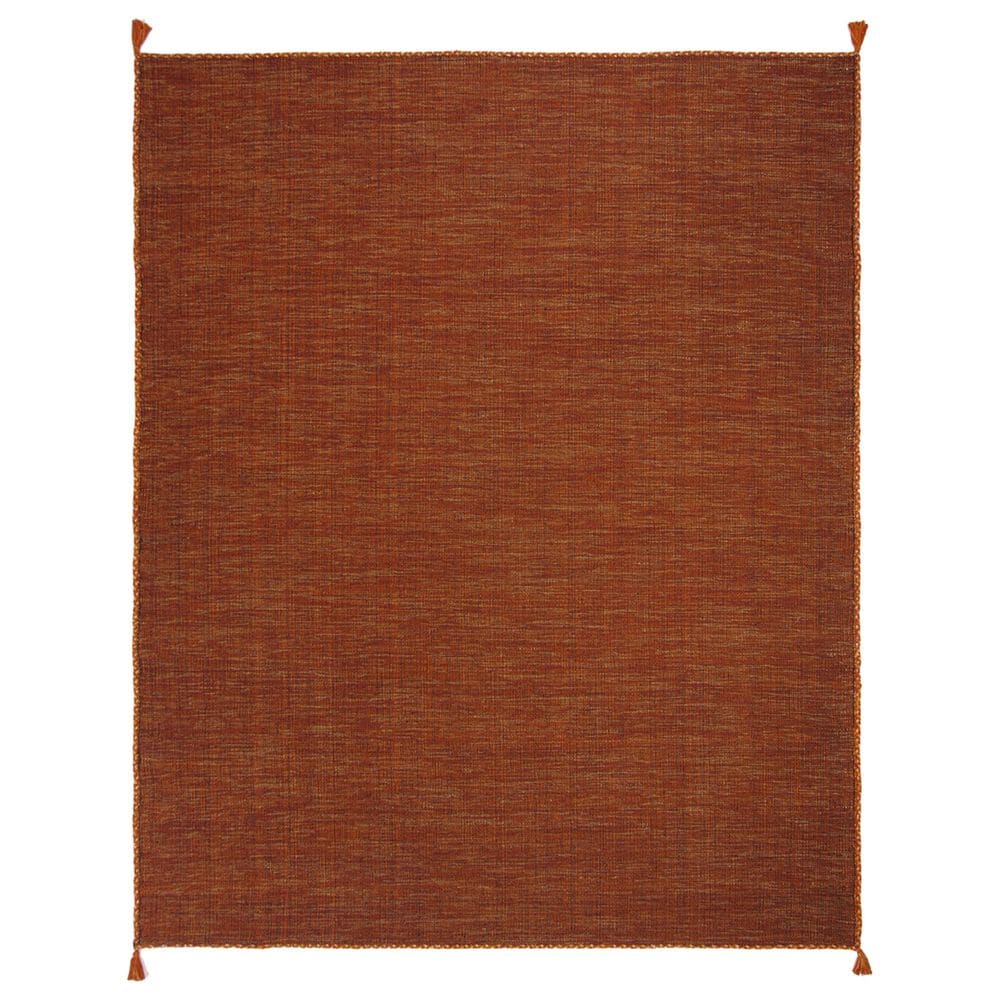 Safavieh Montauk 9" x 12" Orange and Black Area Rug, , large