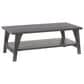 CorLiving Hollywood Coffee Table with Curved Legs in Dark Grey, , large