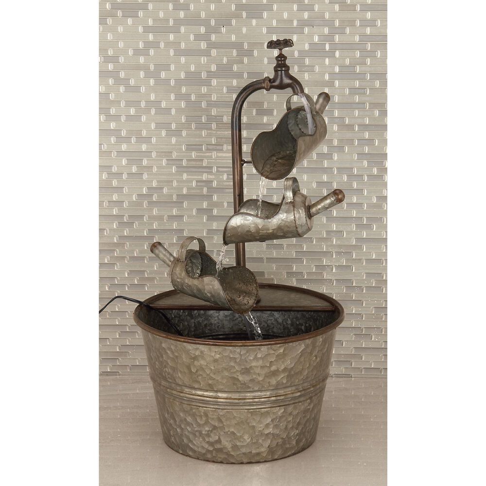 Maple and Jade 28&quot; Farmhouse Fountain in Gray, , large