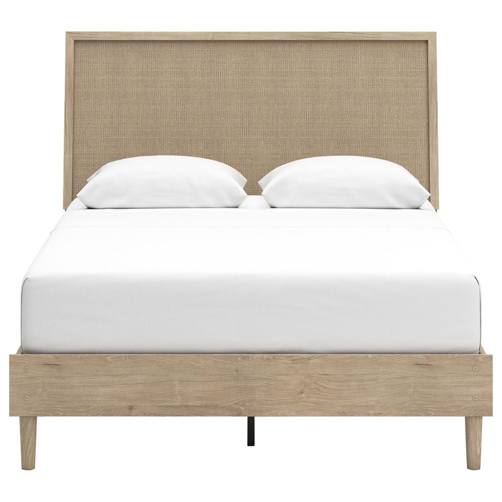 Ashley Cielden Queen Platform Bed in Tan, , large