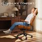 HOMLUX Executive Office Chair with PU Fabric Cushion in Brown, , large
