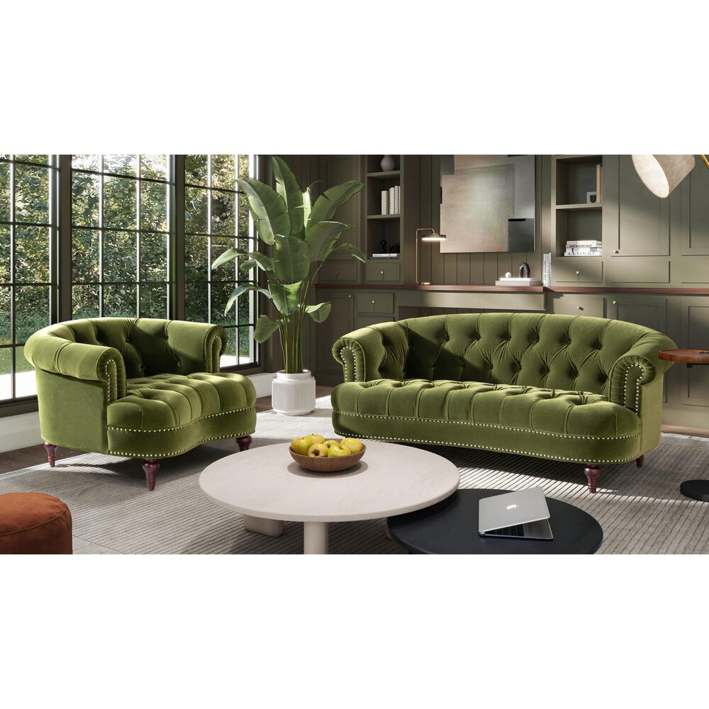 Jennifer Taylor Home La Rosa Accent Chair in Olive Green, , large