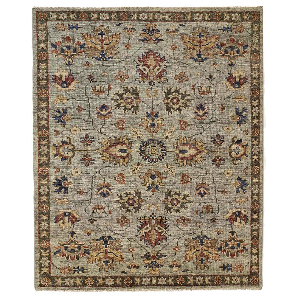 Feizy Carrington 7"9" x 9"9" Green and Gray Area Rug, , large