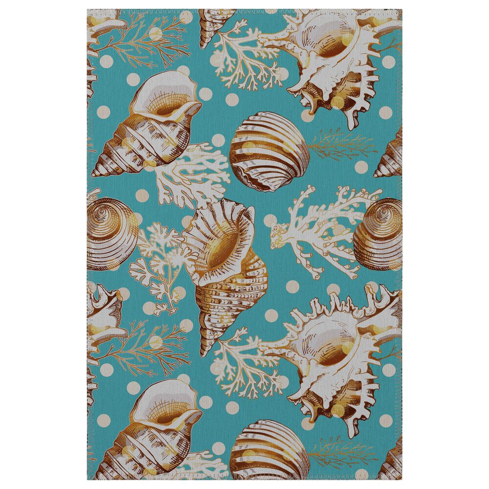 Dalyn Rug Company Seabreeze SZ6 2"6" x 3"10" Teal Area Rug, , large