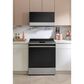 Cafe 5.3 Cu. Ft. Slide-In Electric Range in Brushed Stainless, , large