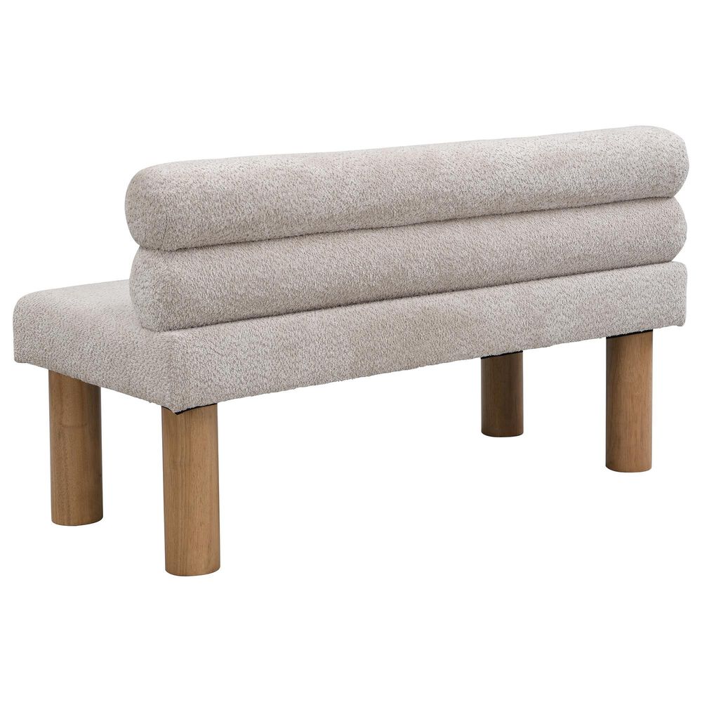 Hearth and Haven 52" Upholstered Dining Bench in Natural, , large