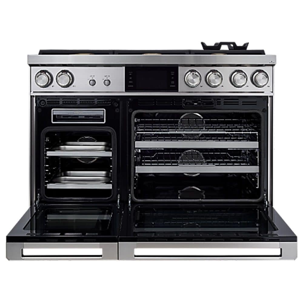 Dacor 48" Freestanding Dual-Fuel Steam Range in Silver Stainless Steel, , large