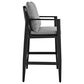 Armen Living Grand Patio Bar Stool in Dark Gray, , large