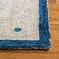 Safavieh Micro-Loop 8" x 10" Navy and Ivory Area Rug, , large