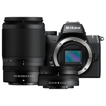 Nikon Z50II Mirrorless Camera with 16-50mm and 50-250mm Lenses in Black, , large