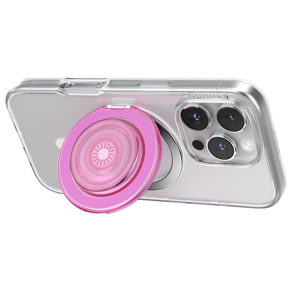 PopSockets MagSafe Circle Kick-Out PopGrip in Translucent Baby Pink, , large