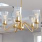 Vaxcel Beverly 5-Light Chandelier in Muted Brass, , large
