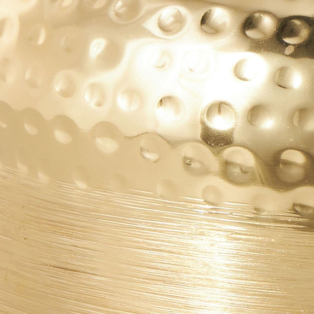 Maple and Jade 20&quot; Decorative Vase with Hammered Top in Brushed Gold, , large
