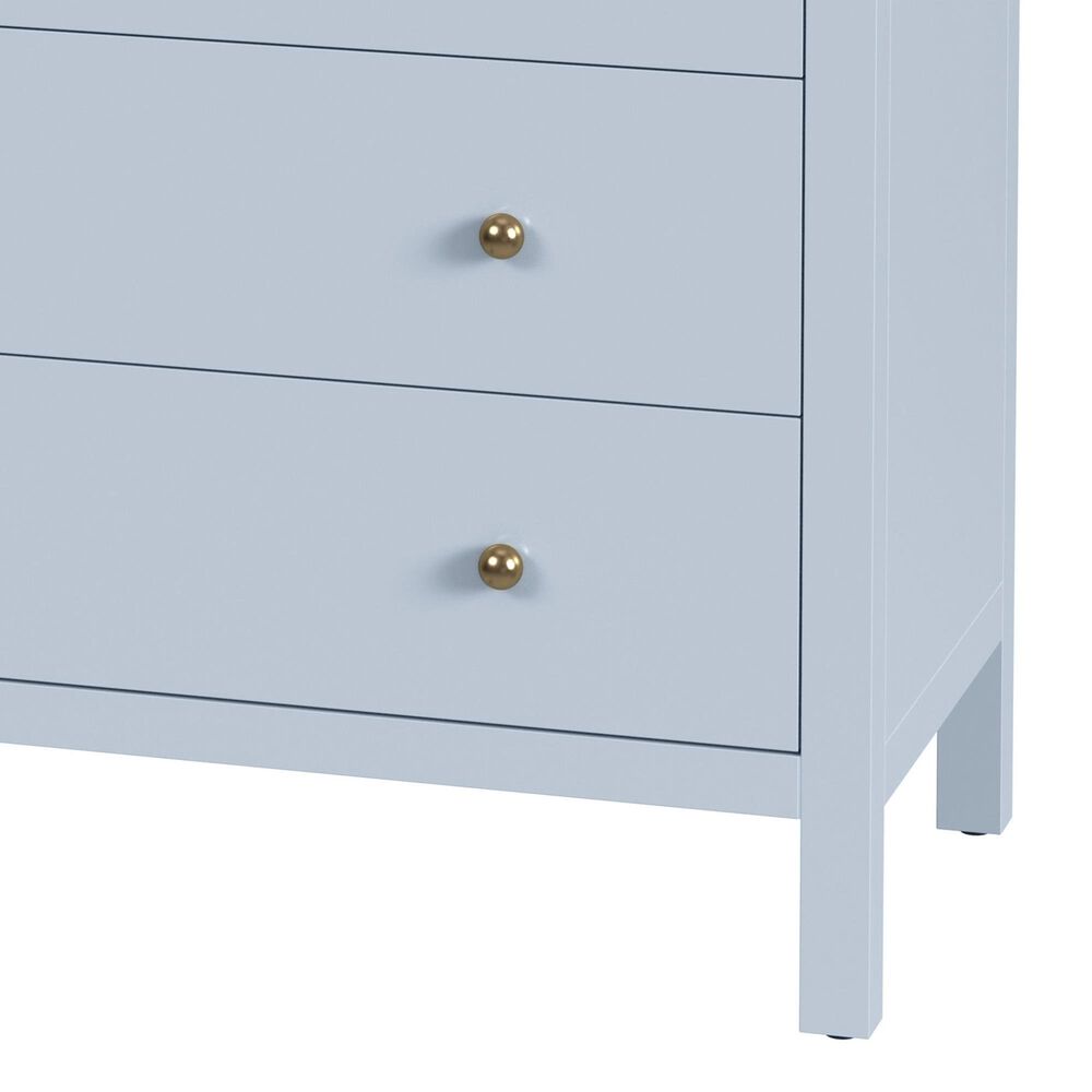 Butler Specialty Company Nora 5-Drawer Tall Dresser in Light Blue, , large