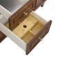 James Martin Vanities Lorelai 60" Double Bathroom Vanity in Mid-Century Walnut with 3 cm Eternal Jasmine Pearl Silestone Top, Rectangular Sinks and FreePower Wireless Charger, , large