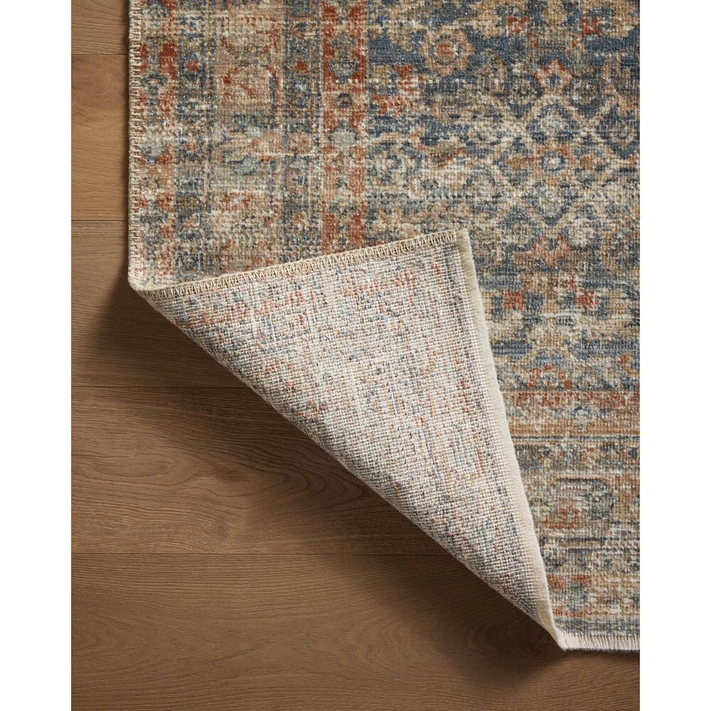 Loloi Heritage 9&#39; x 12&#39; Blue and Rust Area Rug, , large