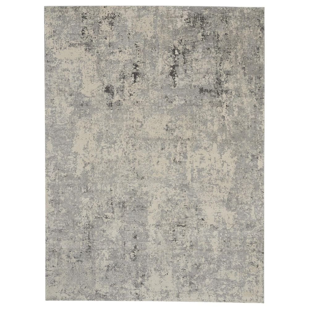 Nourison Rustic Textures Grey and Beige 7&#39;10&quot; x 10&#39;6&quot; Area Rug, , large