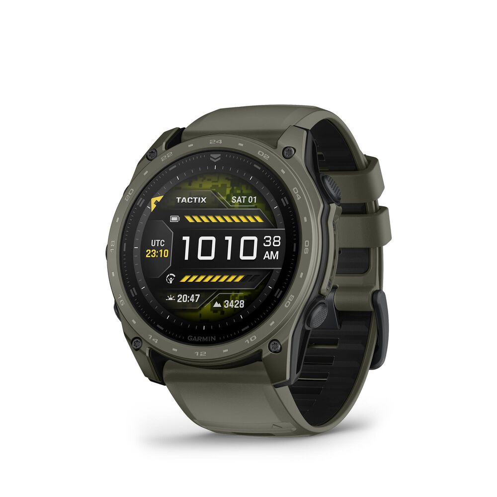 Garmin tactix 8 AMOLED Smartwatch 51 mm in Olive Drab Cerakote Coating, , large