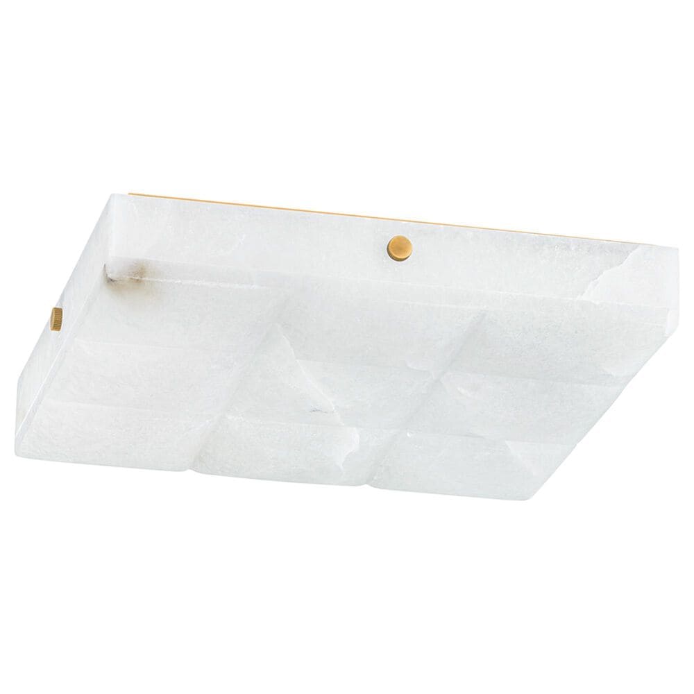 Corbett Lighting Gypsum 1-Light Flush Mount in Vintage Brass, , large