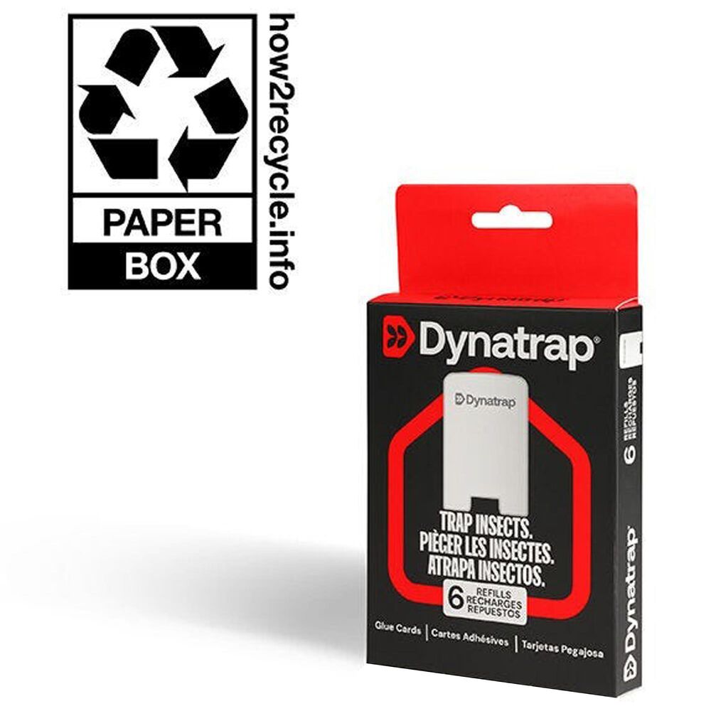 Dynamic Solutions Worldwide Replacement Glue Cards for LED Indoor Fly Trap in White &#40;Set of 6&#41;, , large