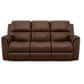 Flexsteel Henry Power Reclining Sofa with Power Headrest and Lumbar in Hickory, , large