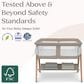 Delta Children Bondi Beechwood Twin Bassinet in Tan, , large