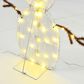 HOMLUX 2-Piece Heart Snowman with LED Lights in White, , large