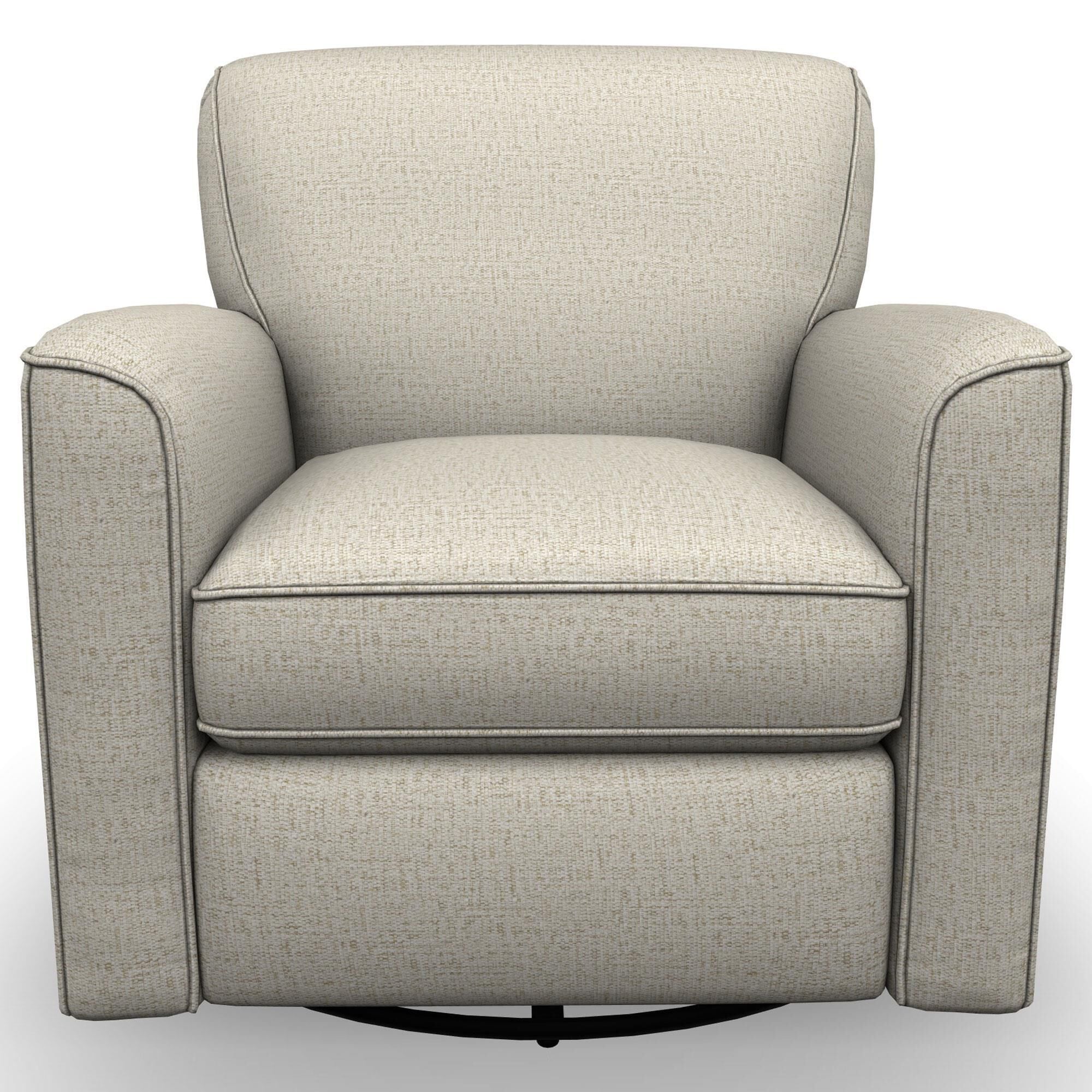 Best Home Furnishings Kaylee Swivel Glider Chair in Oyster NFM