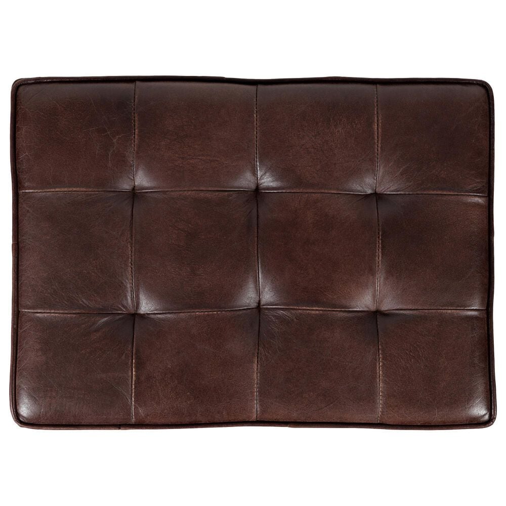 Waltham Global Archive Hogan Ottoman in Dark Sienna, , large