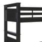 Linon Home Decor Beckett Twin Over Twin Bunk Bed in Black, , large
