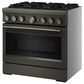 KitchenAid 36" Commercial Dual Fuel Range in Black Ore, , large