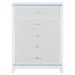 Global Furniture USA Alina 5-Drawer Chest with LED in White, , large
