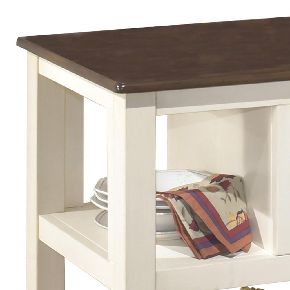Ashley Whitesburg Server in Brown and Cottage White, , large