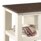 Ashley Whitesburg Server in Brown and Cottage White, , large