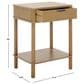 Safavieh Thurston 1-Drawer End Table in Desert Brown, , large