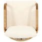 Hearth and Haven Outdoor Deep Seating Club Chair with Beige Cushions and Faux Rattan Accent in Brown, , large