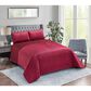 Duke Imports Virah Bella Micromink 3-Piece King Quilt Set in Moroccan Burgundy, , large